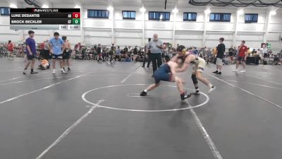 132 lbs Round 3 (6 Team) - Brock Beckler, Garnett Trained vs Luke Desantis, All American
