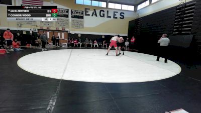 285 lbs Round Of 32 - Jack Zeppieri, Norwich Free Academy vs Connor Wood, Stamford