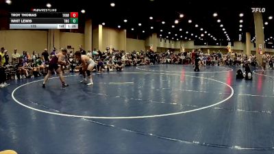 175 lbs 2nd Wrestleback (32 Team) - Whit Lewis, Team Mat Clash vs Troy Thomas, Team Rich Habits White