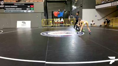 Schoolgirls - 85 lbs 1st Place Match - Cecilia Bargas, Turlock Wrestling Club vs Mackenzie Amidon, MTC - MANTANONA TRAINING CENTER