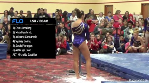 Ashleigh Gnat - Beam, LSU - LSU vs NC State