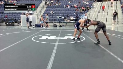 125 lbs 7th Place Match - Connor Hueck, St. Thomas University vs Zion Wimberly, Funky Monkey