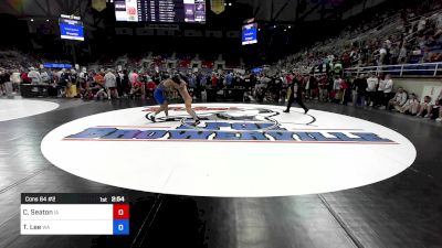 132 lbs Cons 64 #2 - Cale Seaton, IA vs Tavarre Lee, WA