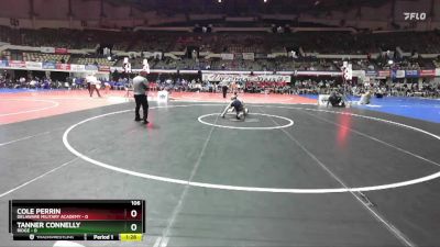 106 lbs Quarters & Wb (16 Team) - Cole Perrin, Delaware Military Academy vs Tanner Connelly, Ridge