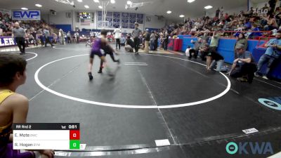 55 lbs Rr Rnd 2 - Elijah Mote, Bartlesville Wrestling Club vs Ryder Hogan, Bristow Youth Wrestling