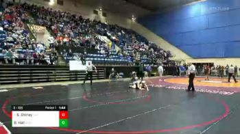 3 lbs Quarterfinal - Shane Shirley, Caroline vs Brice Hall, Rockbridge County