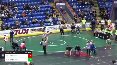 252 lbs Round Of 64 - Levi Firm, Cambria Heights vs David Sager, Southmoreland