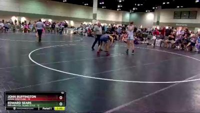 145 lbs Round 4 (16 Team) - Edward Sears, Brevard FCA- Island Style vs John Buffington, Genoa Wrestling