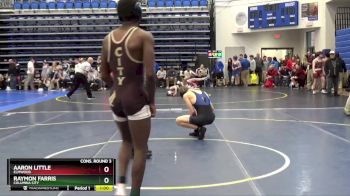 144 lbs Cons. Round 3 - Aaron Little, ELMWOOD vs Raymon Farris, Columbia City