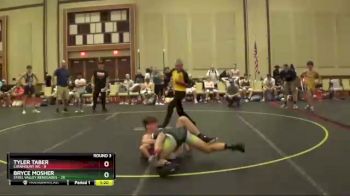 130 lbs Round 3 (6 Team) - Bryce Mosher, Steel Valley Renegades vs Tyler Taber, Catamount WC