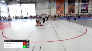 132 lbs Rr Rnd 1 - Korey Kemper, New England Gold vs Davis Dollar, Illinois Menace Thunder