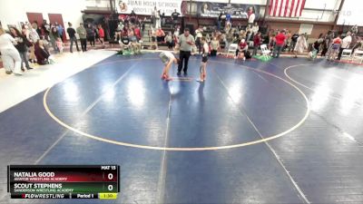 110 lbs Quarterfinal - Natalia Good, Aviator Wrestling Academy vs Scout Stephens, Sanderson Wrestling Academy