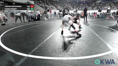 73 lbs Consi Of 8 #2 - Carter Crutchfield, Keystone Kids Wrestling Club vs Paden Rumsey, Pawhuska