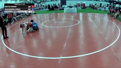 155 lbs Kaylie Owens, Arkansas Blue vs Alexandria Perez, California Blue