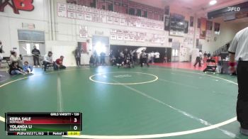 120 lbs Cons. Round 7 - Yolanda Li, Diamond Bar vs Keira Sale, Northgate