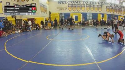 106 lbs Semifinal - Jaxon Flood, Lake Highland Prep vs Chase Gilbert, Lake Highland Prep
