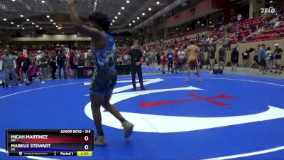 215 lbs Semifinal - Micah Martinez, NM vs Markus Stewart, OK