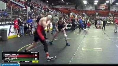 130 lbs Cons. Round 4 - James Maher, Gull Lake WC vs Maddix Jancas, White Pigeon Chiefs