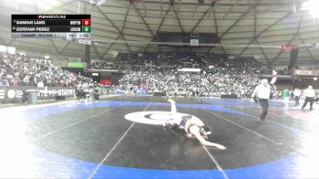 Boys 4A 132 lbs Champ. Round 1 - Estevan Perez, Lake Washington vs Damian Lang, Newport (Bellevue)