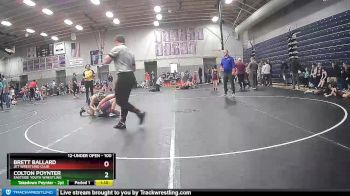 100 lbs Round 1 - Brett Ballard, Jet Wrestling Club vs Colton Poynter, Eastside Youth Wrestling