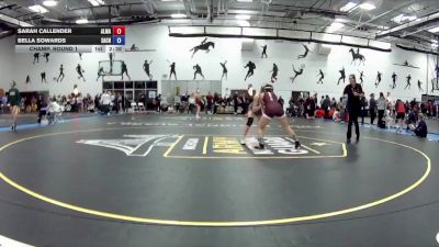 131 B Champ. Round 1 - Sarah Callender, Alma Collage vs Bella Sowards, Sacred Heart University