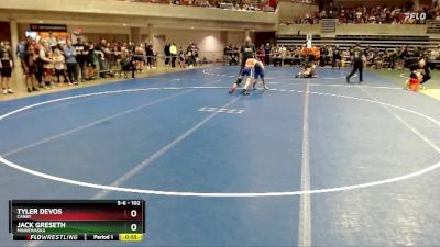 102 lbs Champ. Round 1 - Tyler DeVos, Canby vs Jack Greseth, Minnewaska