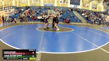 115 lbs Round 3 (8 Team) - Gavin Snyder-Davis, Leo Wrestling Club vs Sadie Bower, Indian Creek Wrestling Club (S)