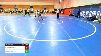 150 lbs Round Of 16 - Ronnie Christolin, Green Farms Academy vs Aidan Manning, Seton Hall Prep