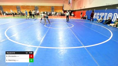 150 lbs Round Of 16 - Ronnie Christolin, Green Farms Academy vs Aidan Manning, Seton Hall Prep