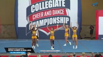 Kennessaw State University - Miyah Amber Alissa Jaya [2025 All-Girl Group Stunt] 2025 NCA & NDA College Nationals