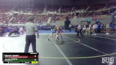 D3-157 lbs Semifinal - Julian Prieto, Sahuarita Hs vs Trevor Tenney, American Leadership Academy Gilbert