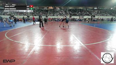 138 lbs Round Of 32 - Jenna Stout, Little Axe Takedown Club vs Effie Hendrix, Kingfisher YellowJackets