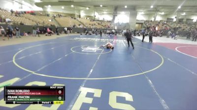 85 lbs Cons. Round 2 - Frank Macon, North Alabama Elite Wrestling vs Ivan Robledo, Sumner County Wrestling Club