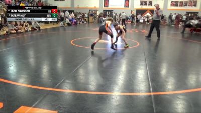 82 lbs Champ. Round 1 - Tate Windy, Hawkeye Wrestling Academy vs Jack Crosser, Hammerin Hawks