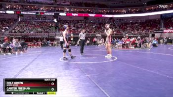 3A-138 lbs Champ. Round 2 - Carter Freeman, Waukee Northwest vs Cole Green, North Scott