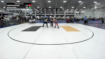 215 lbs Consi Of 8 #2 - Cristian Martinez, BA Wrestling vs Nelson White, Providence BTS