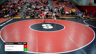 160 lbs Cons. Round 5 - Andrew Bandish, Frazier vs Caleb Sines, Meyersdale Area Hs