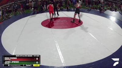 117-129 lbs Quarterfinal - James Jimenez, Nevada vs Zion Cozino, Montana