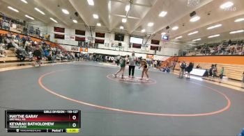 118-127 lbs Quarterfinal - Keyarah Batholomew, Tongue River vs Maythe Garay, Greybull MS