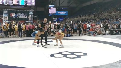 100 lbs Cons. Sub-rd Of 16 - Esperanza Gallegos, New Mexico vs Sky Ramos, Hawaii