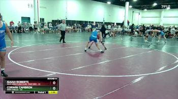 165 lbs Round 6 (16 Team) - Corwin Cambron, Iowa Gables vs Isaiah Roberts, S.E.O. Wrestling Club- Team Red