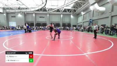 215 lbs Consi Of 8 #1 - Christopher Reiss, New Milford vs Woodensley Blaise, Westhill