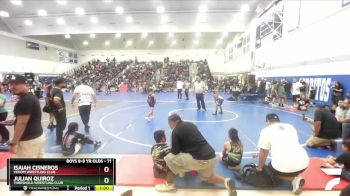 71 lbs Quarterfinal - Julian Quiroz, Threshold Wrestling Club vs Isaiah Cisneros, Venom Wrestling Club