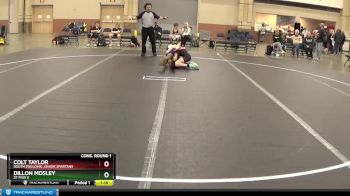 96 lbs Cons. Round 1 - Dillon Mosley, St Pius X vs Colt Taylor, South Paulding Junior Spartans