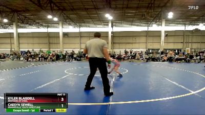 66 A Round 5 - Kyler Blaisdell, Brothers Of Steel vs Caesyn Sewell, Grangeville Youth Wrestling