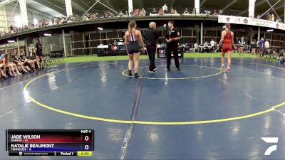 100 lbs Round 5 (6 Team) - Jade Wilson, Kansas vs Natalie Beaumont, Tennessee