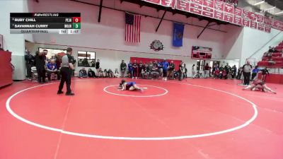 JH 73/82 Quarterfinal - Savannah Curry, Moore JH vs Ruby Chill, PERRY JH