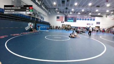 138 lbs Champ. Round 2 - Frankie Strickland, Riverton vs Mason Huff, South