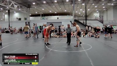 165 lbs Placement (4 Team) - Liam Carlin, South Side WC Black vs Billy Tyler, 5forty Brawlers