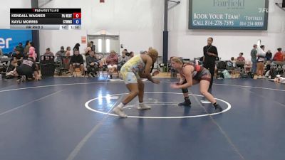 82 lbs Rr Rnd 2 - Kendall Wagner, PA West Black - W vs Kayli Morris, CT Whale - W